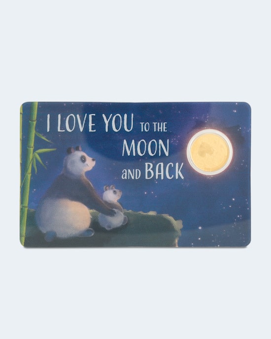 Produktabbildung für Goldmünze I Love You to the Moon and Back 2024