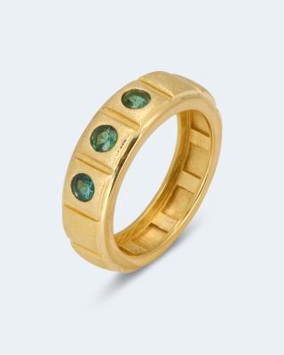 Ring "Touch of Gold" mit Golkonda Turmalin