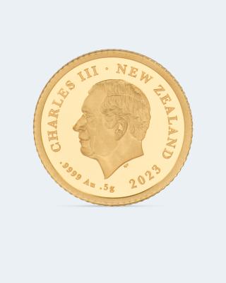 Goldmünze Krönung King Charles III 2023