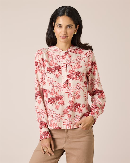 Produktabbildung für Bluse mit Kapuze