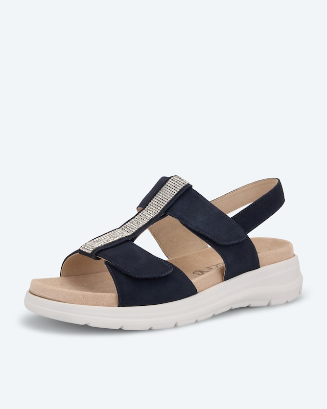 Sandale mit abnehmbarem Dekor