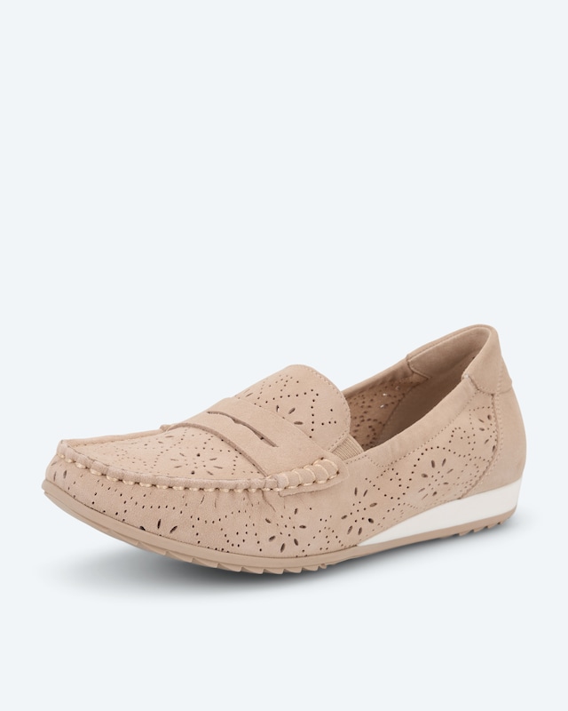 Mokassin mit Lasercut-Muster