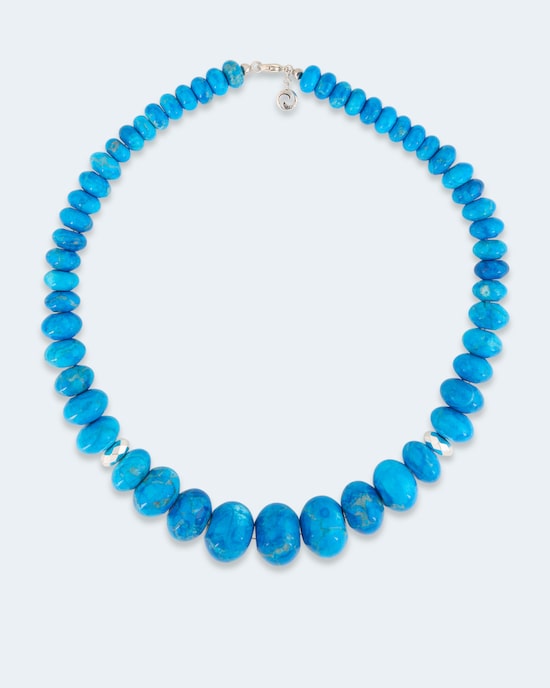 Produktabbildung für Collier mit Howlith und Hämatit