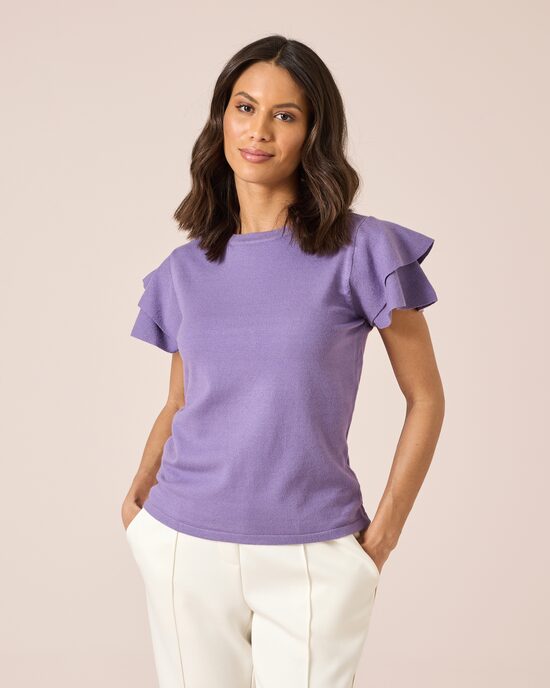 Produktabbildung für Pullover mit Volantärmeln