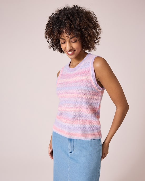 Produktabbildung für Ärmelloser Pullover