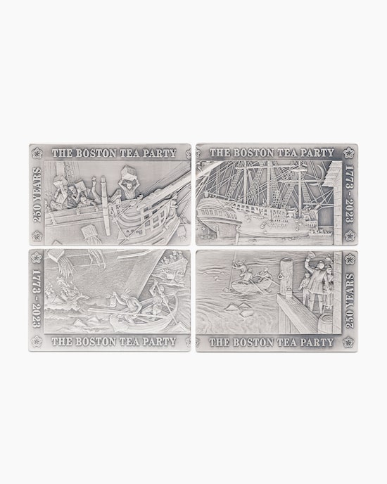 Produktabbildung für Silbermünzbarren Boston Tea Party, 4tlg.