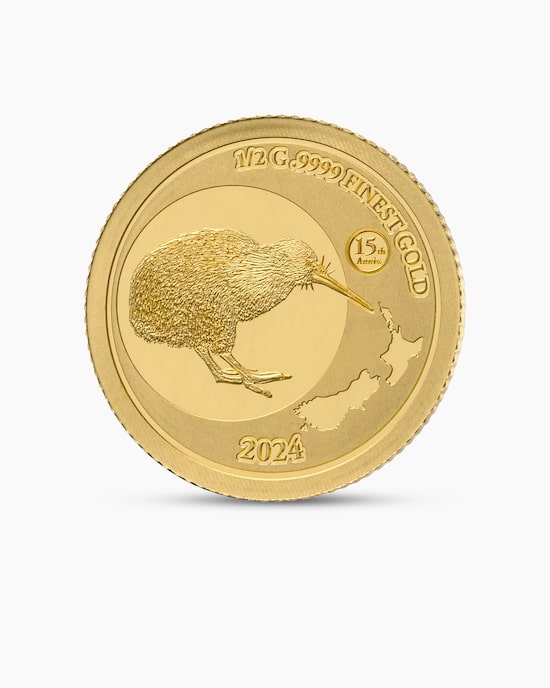 Produktabbildung für Goldmünze 15 Jahre Gold Kiwi GCC
