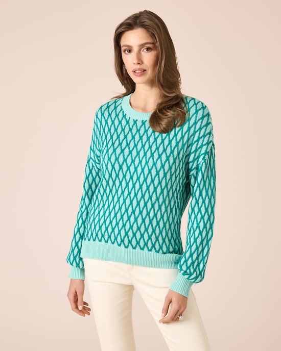 Produktabbildung für Pullover mit Rautenmuster