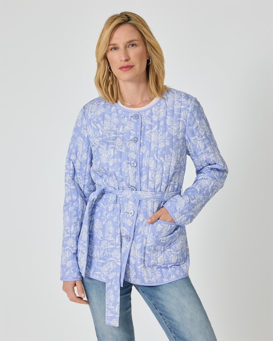 Produktabbildung für Steppjacke mit Gürtel