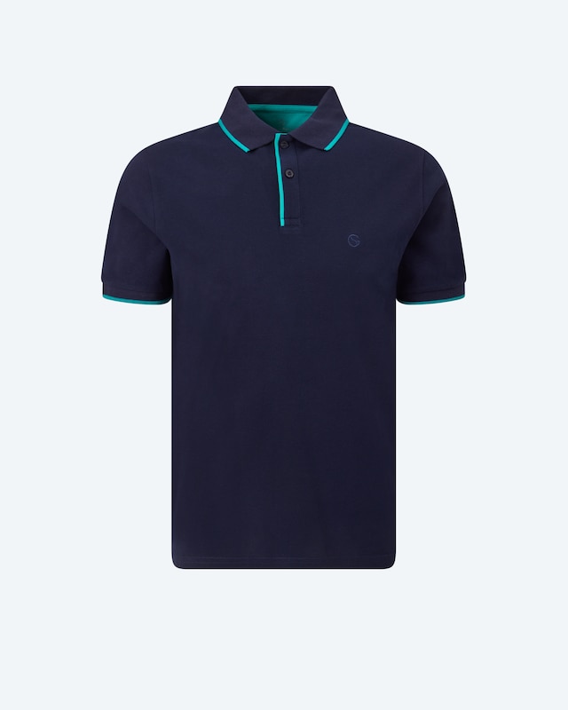 Poloshirt mit Kontrast-Details