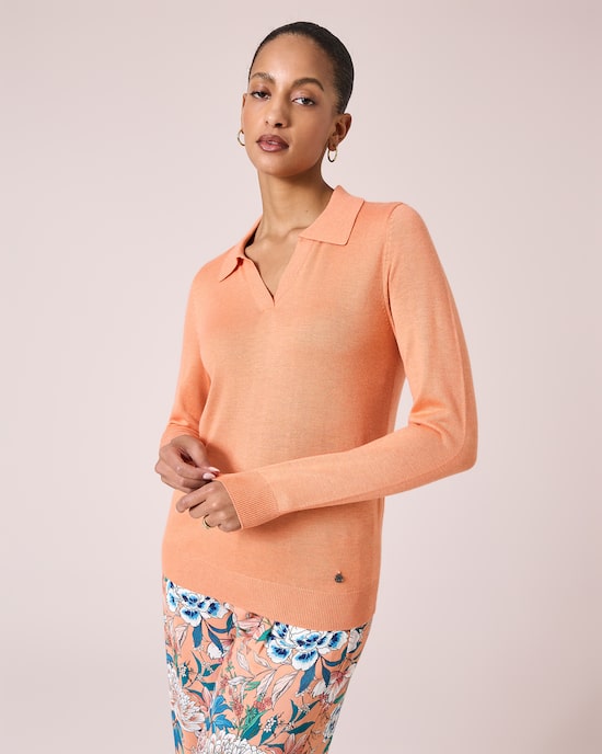 Produktabbildung für Pullover mit Polokragen