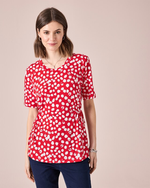 Shirt mit Punktedruck