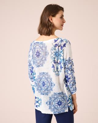 Produktabbildung 4 für Pullover mit Blumen- und Ornamentdruck