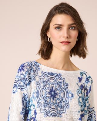 Produktabbildung 5 für Pullover mit Blumen- und Ornamentdruck