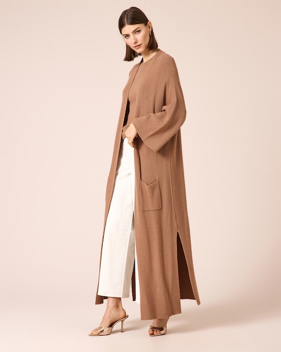 Produktabbildung für Longcardigan mit Seitenschlitzen