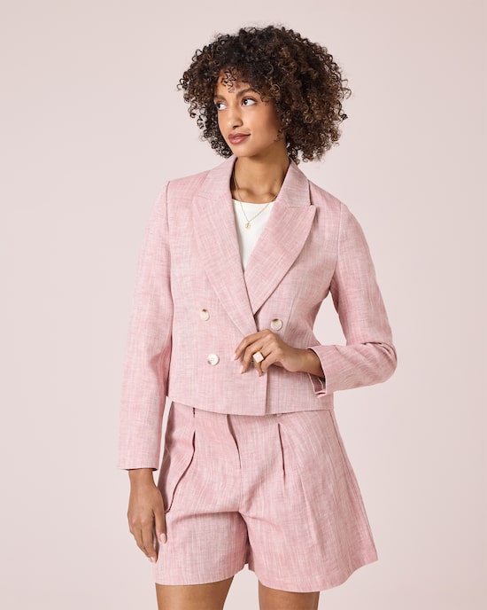 Produktabbildung für Blazer mit Leinen-Anteil