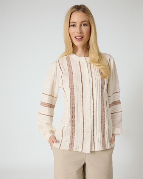 Produktabbildung für Bluse mit Webstreifen