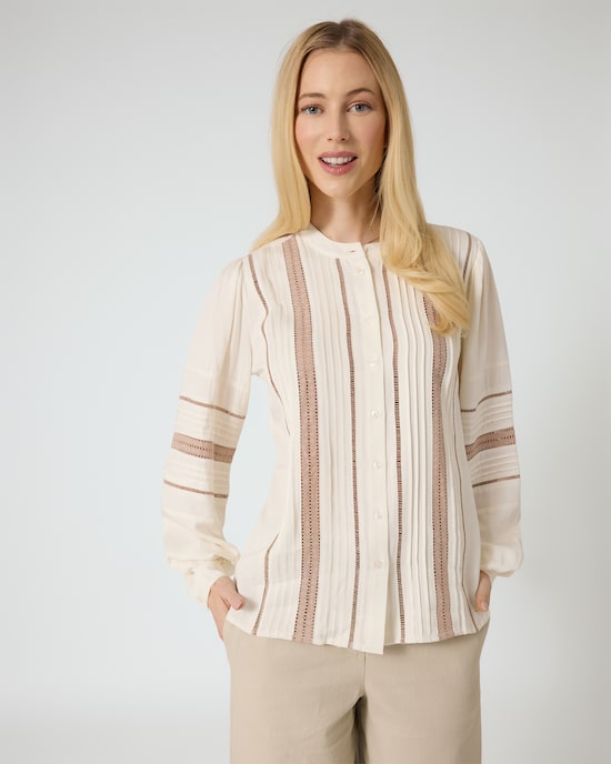 Produktabbildung für Bluse mit Webstreifen