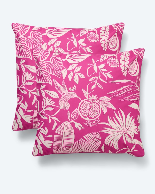 Outdoor-Kissen "Tropicale", 2tlg.