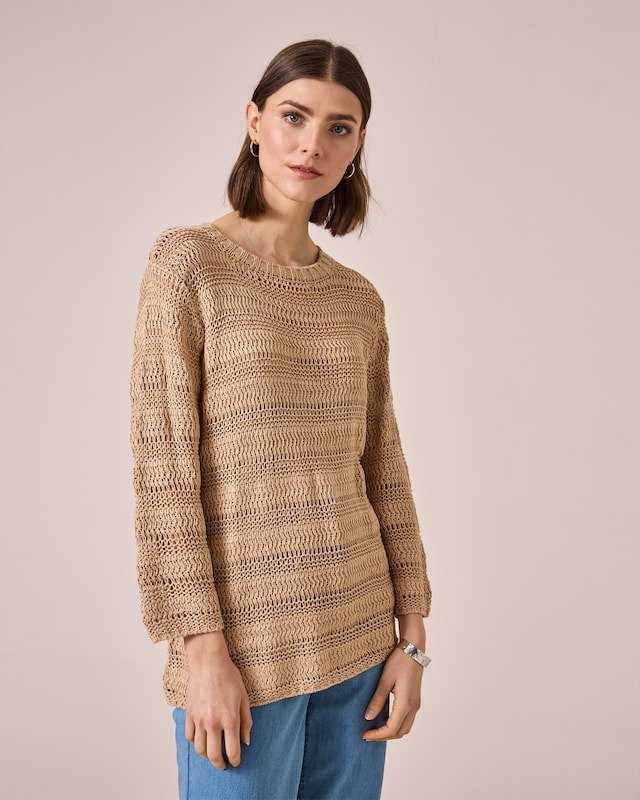 Pullover mit Bändchengarn