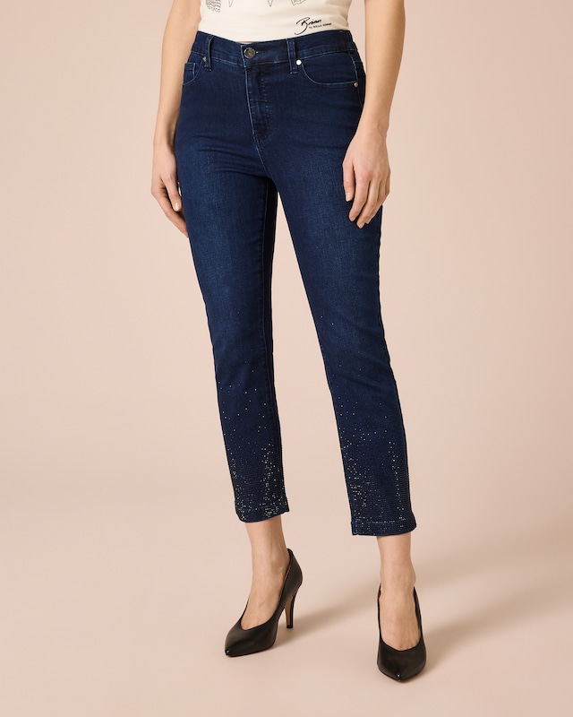 Jeans mit Steinchen