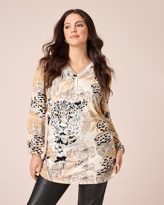 Produktabbildung 1 für Bluse mit Leo-Print