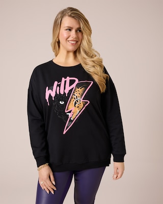 Produktabbildung 4 für Sweatshirt mit "Wild"-Lettering