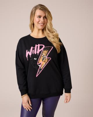 Sweatshirt mit "Wild"-Lettering