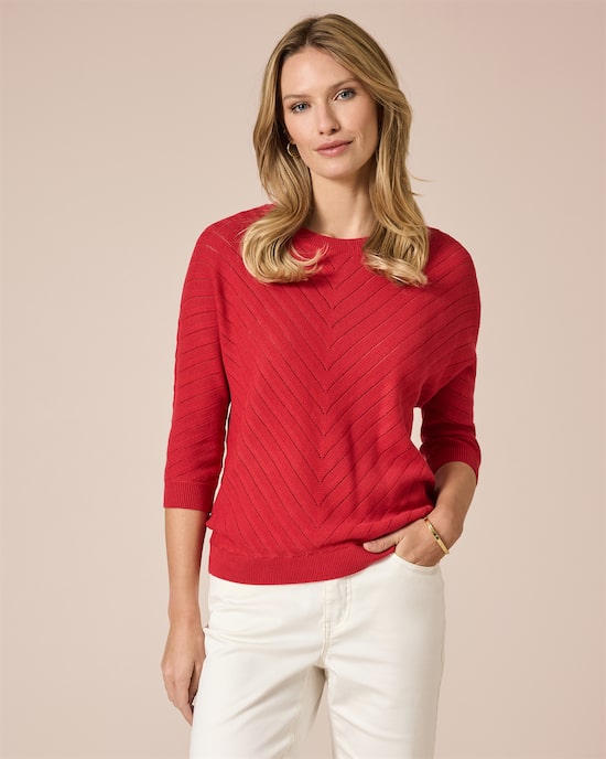 Produktabbildung für Pullover mit Diagonal-Strickmuster