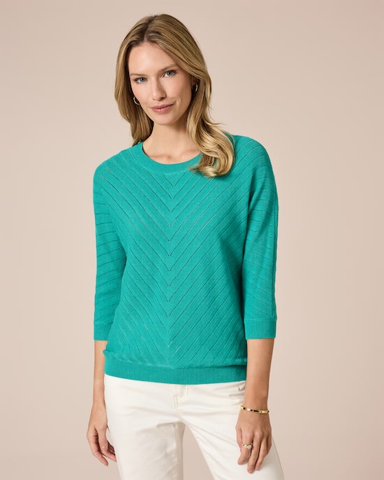 Produktabbildung für Pullover mit Diagonal-Strickmuster