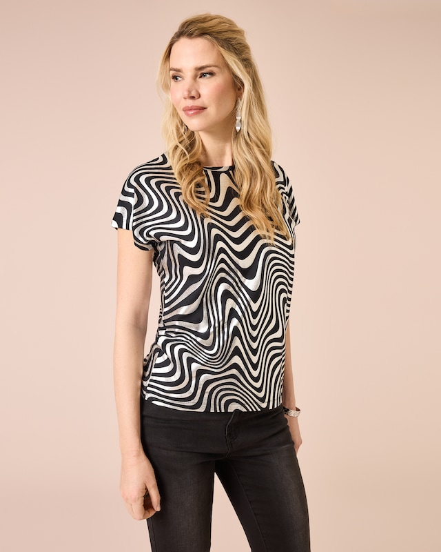 Shirt mit Foliendruck