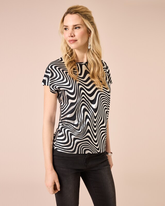 Shirt mit Foliendruck