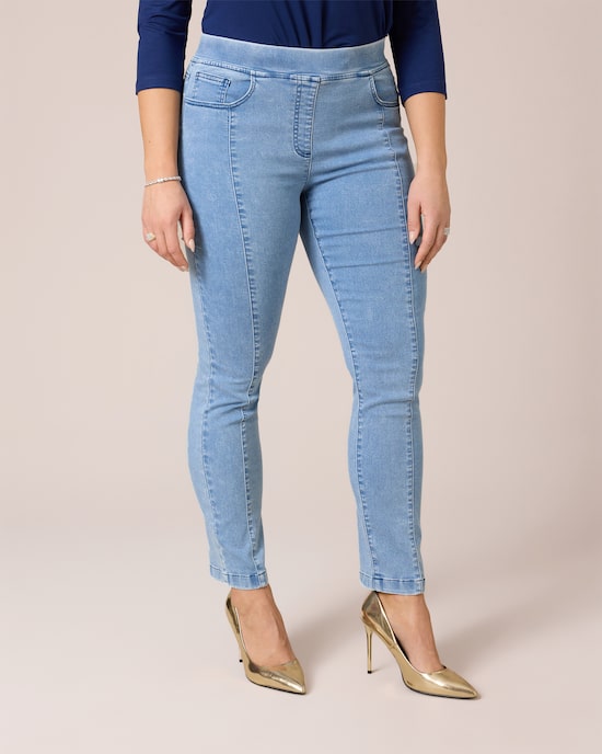 Produktabbildung für 5-Pocket-Jeans mit Schlanknaht