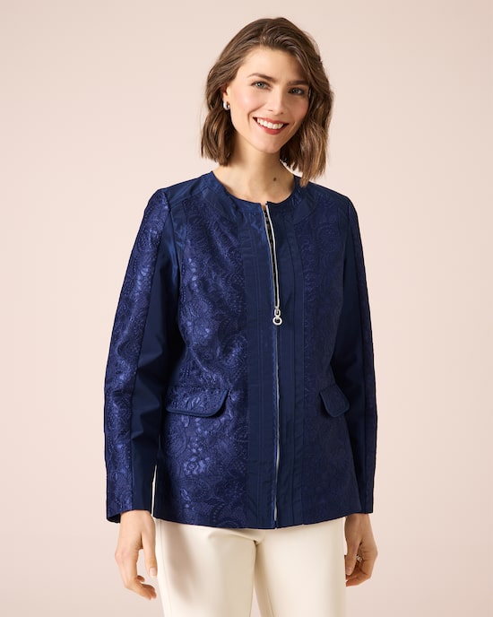 Produktabbildung für Jacke mit Spitzenbesatz