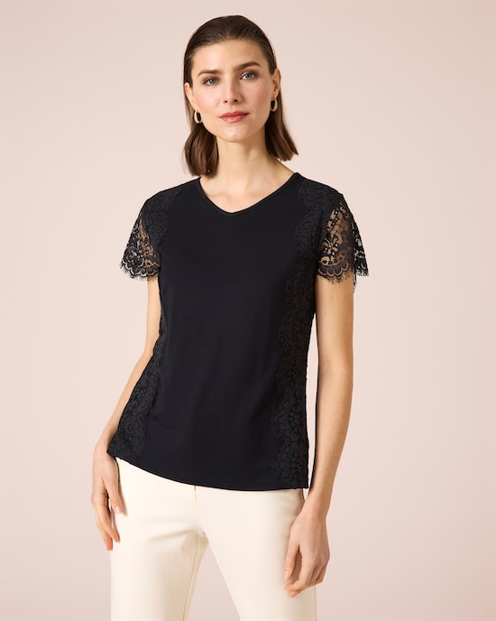 Produktabbildung für Shirt mit Spitze