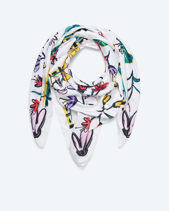 Produktabbildung für Tuch mit Blumen-Print
