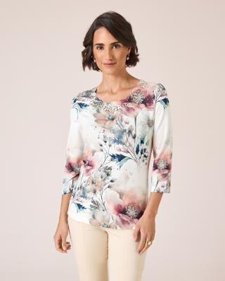 Produktabbildung 1 für Shirt mit Blumen-Print