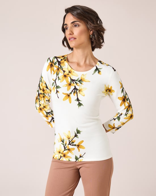 Produktabbildung für Classic Pullover "Forsythien"