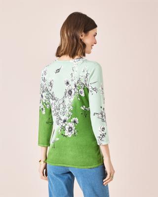 Produktabbildung 4 für Classic Pullover "Kontrast-Blumen"