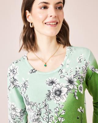 Produktabbildung 5 für Classic Pullover "Kontrast-Blumen"