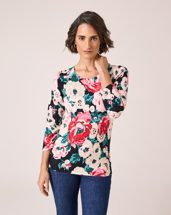 Produktabbildung für Classic Pullover "Rosen"