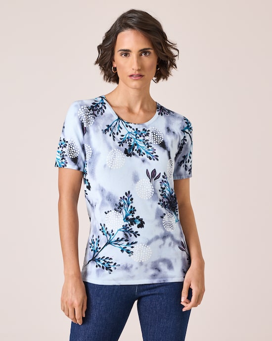 Produktabbildung für Classic Pullover "Blumenranken"