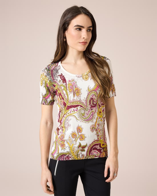 Produktabbildung für Shirt mit Paisleydruck