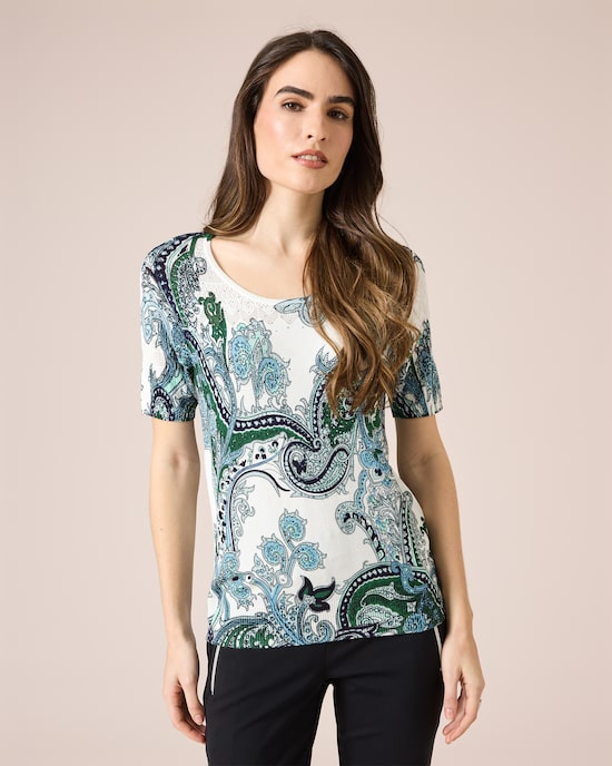 Produktabbildung für Shirt mit Paisleydruck