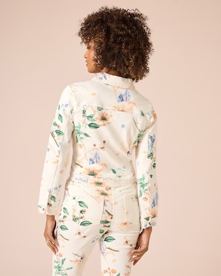 Produktabbildung 6 für Jeansjacke mit Blumen-Print
