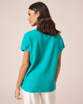 Produktabbildung 3 für Shirt mit Herz-Jacquard