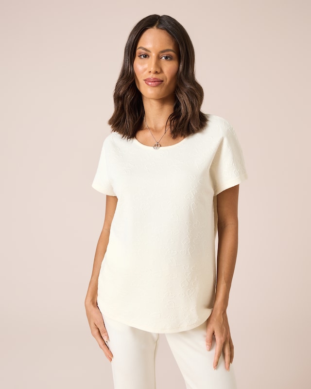 Shirt mit Herz-Jacquard