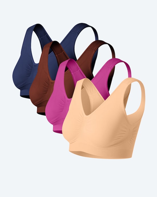 Produktabbildung für Seamless Bra, 4tlg.
