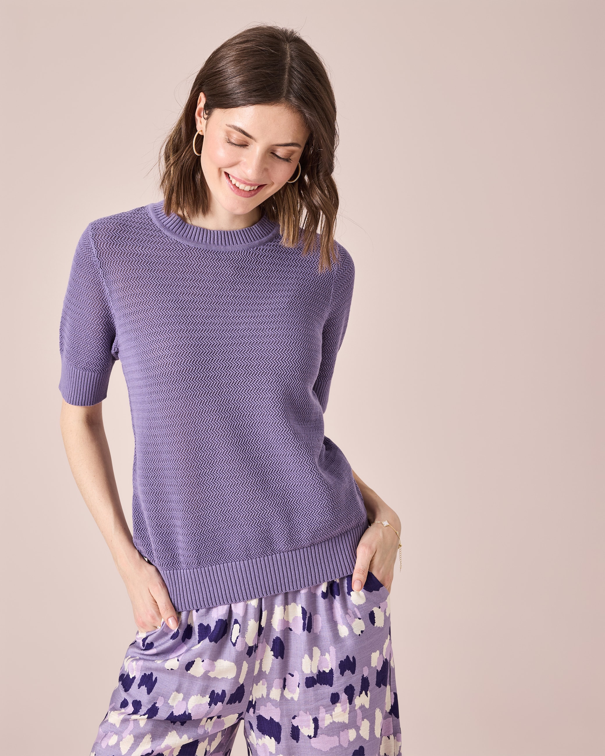 Produktabbildung für Kurzarm-Pullover
