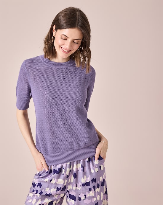 Produktabbildung für Kurzarm-Pullover